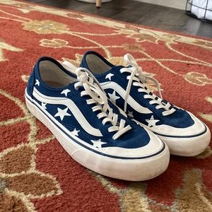 Funky Navy and White Star Vans!